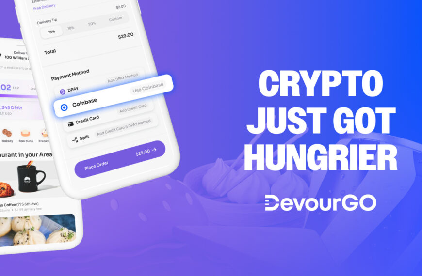 Crypto Just Got Hungrier: DevourGO Now Accepts Payments via Coinbase Commerce