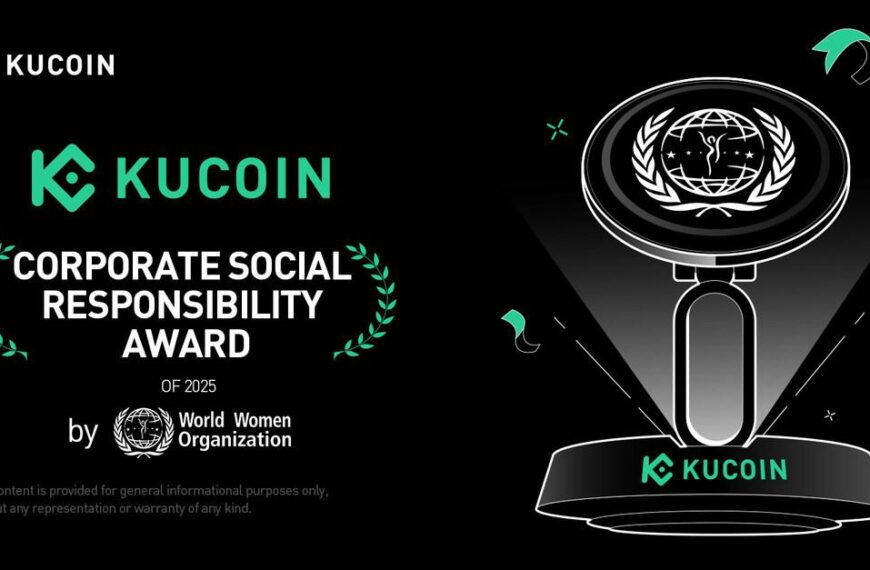 KuCoin Receives the UNWWO “2025 Corporate Social Responsibility Award”
