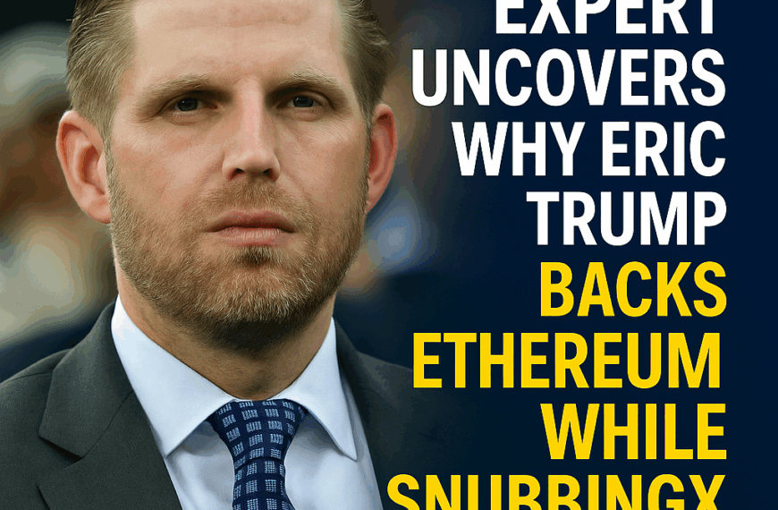 Expert Explains Why Eric Trump Backs Ethereum Over XRP