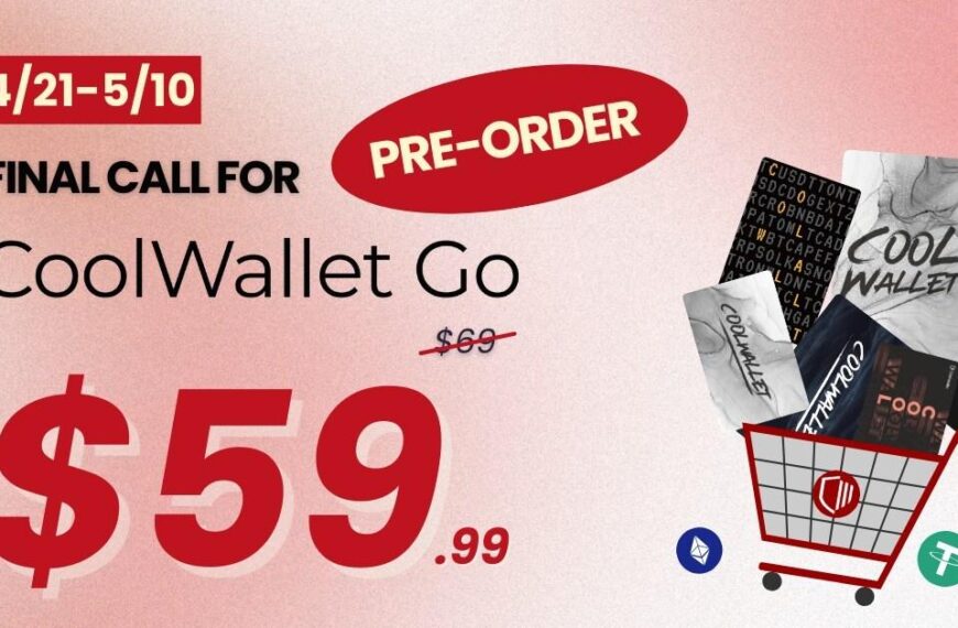 CoolBitX Launches CoolWallet Go: The World’s First Cold Wallet with Lifetime Warranty