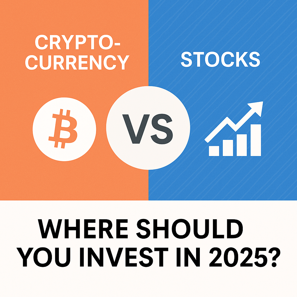 Cryptocurrency vs Stocks: Where Should You Invest in 2025?