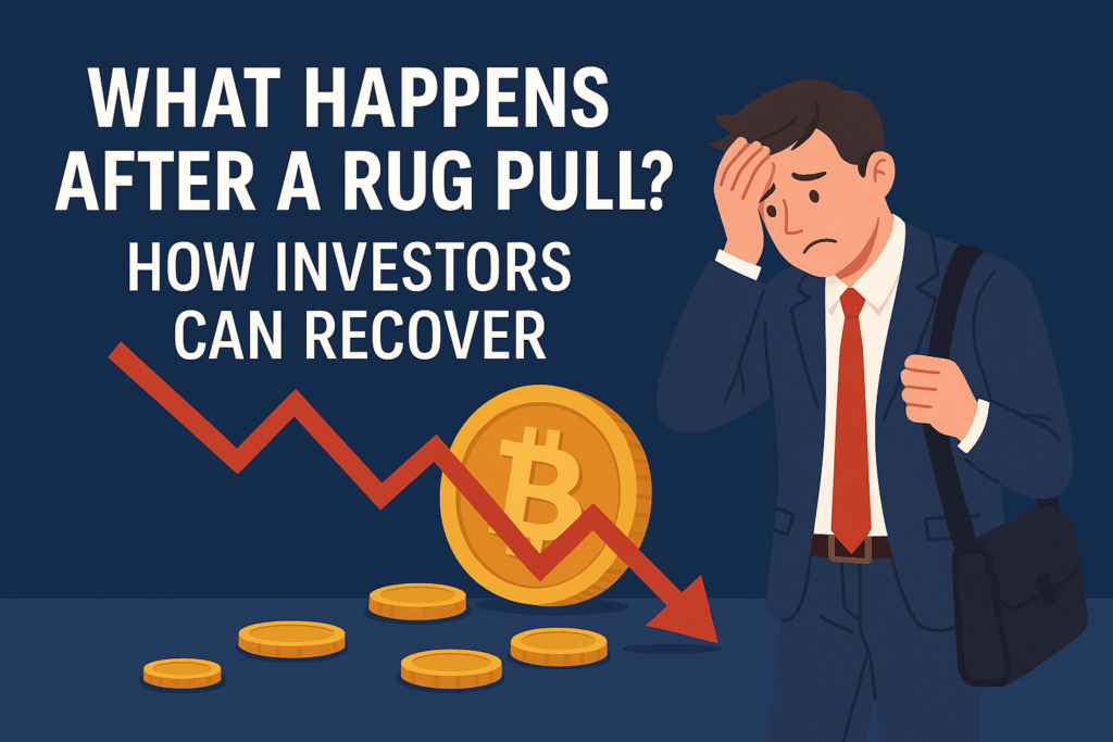 After a rug pull, liquidity is removed, causing the token's price to collapse. Investors are left with worthless assets.