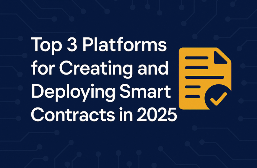 Top 3 Platforms for Creating and Deploying Smart Contracts in 2025