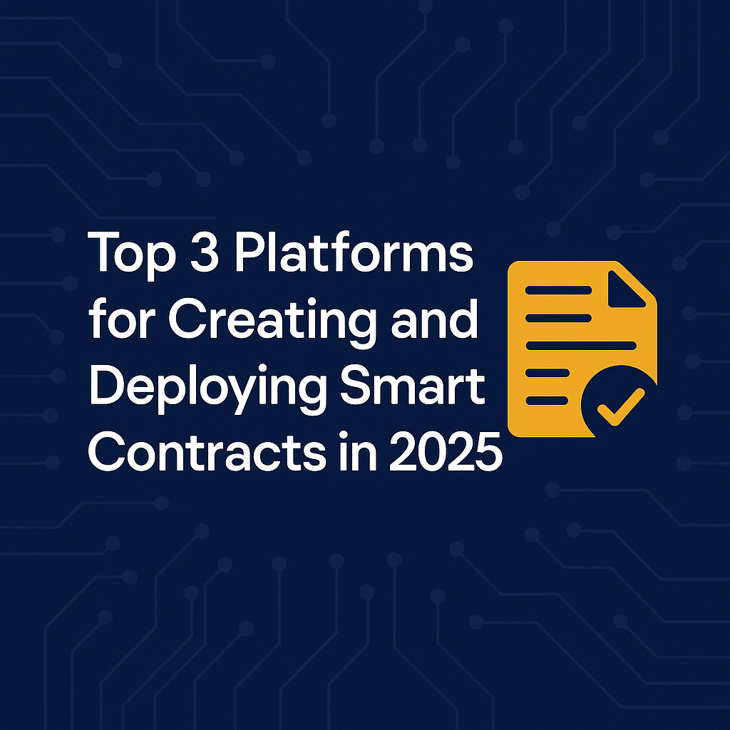 Top 3 Platforms for Creating and Deploying Smart Contracts in 2025