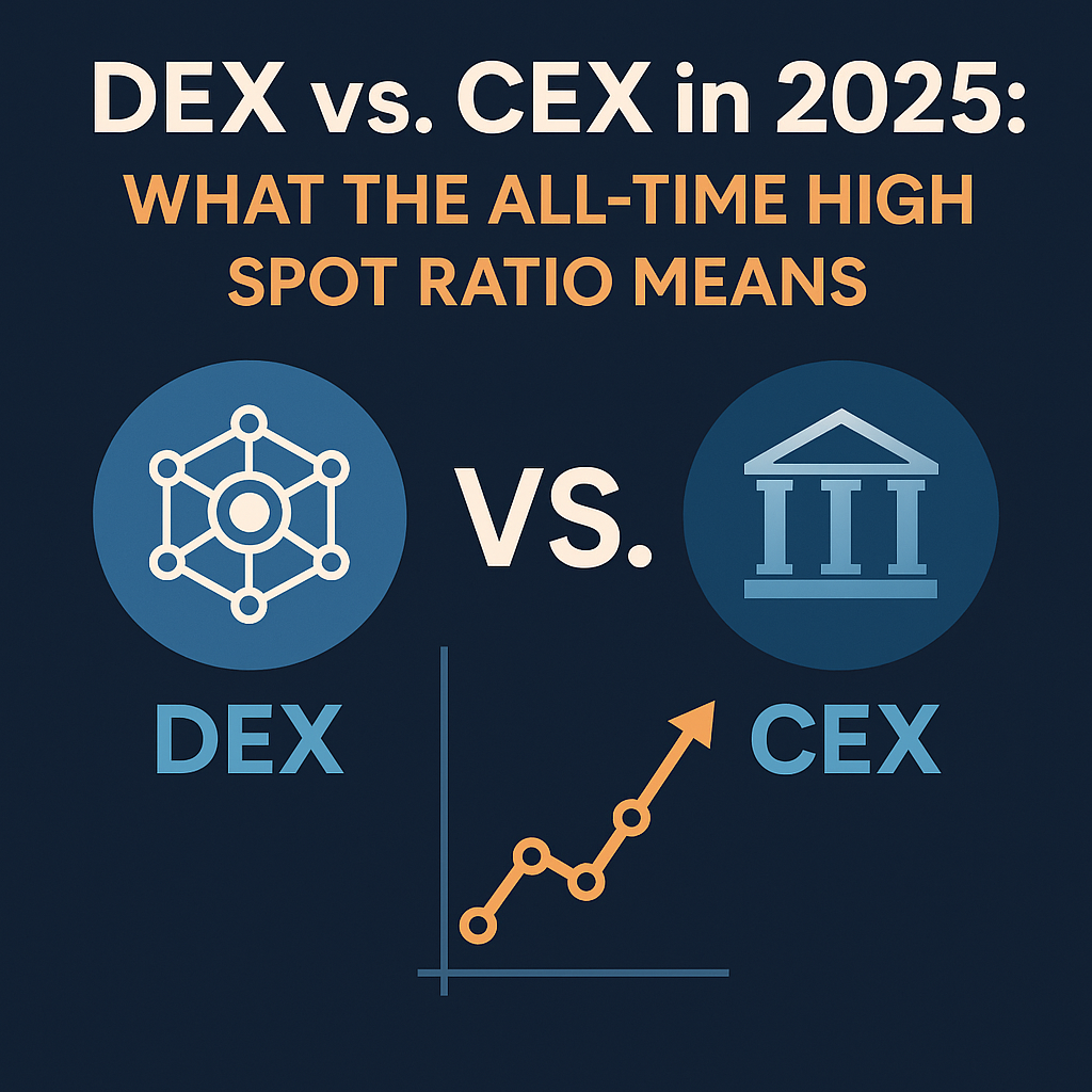 DEX vs. CEX in 2025: What the All-Time High Spot Ratio Means