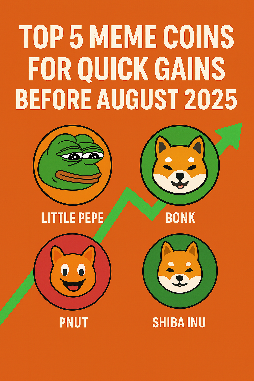 Top 5 Meme Coins for Quick Gains Before August 2025