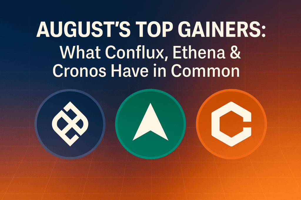 August’s Potential Top Gainers: What Conflux, Ethena & Cronos Have in Common