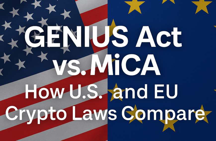 GENIUS Act vs. MiCA: How U.S. and EU Crypto Laws Compare