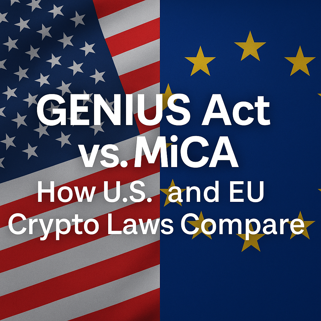 GENIUS Act vs. MiCA: How U.S. and EU Crypto Laws Compare