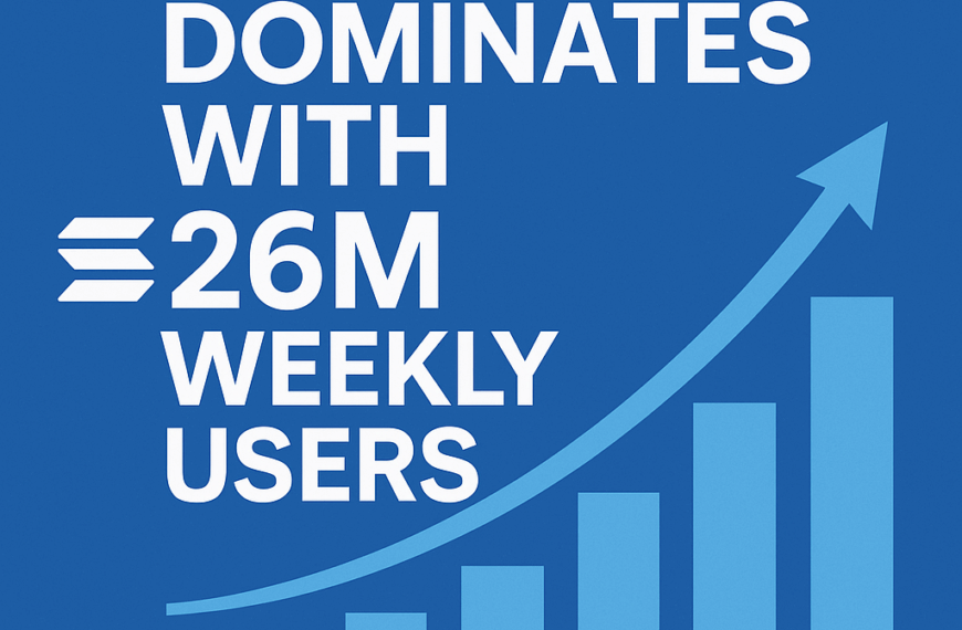 Solana Dominates with 26M Weekly Users: What’s Driving the Activity Boom?
