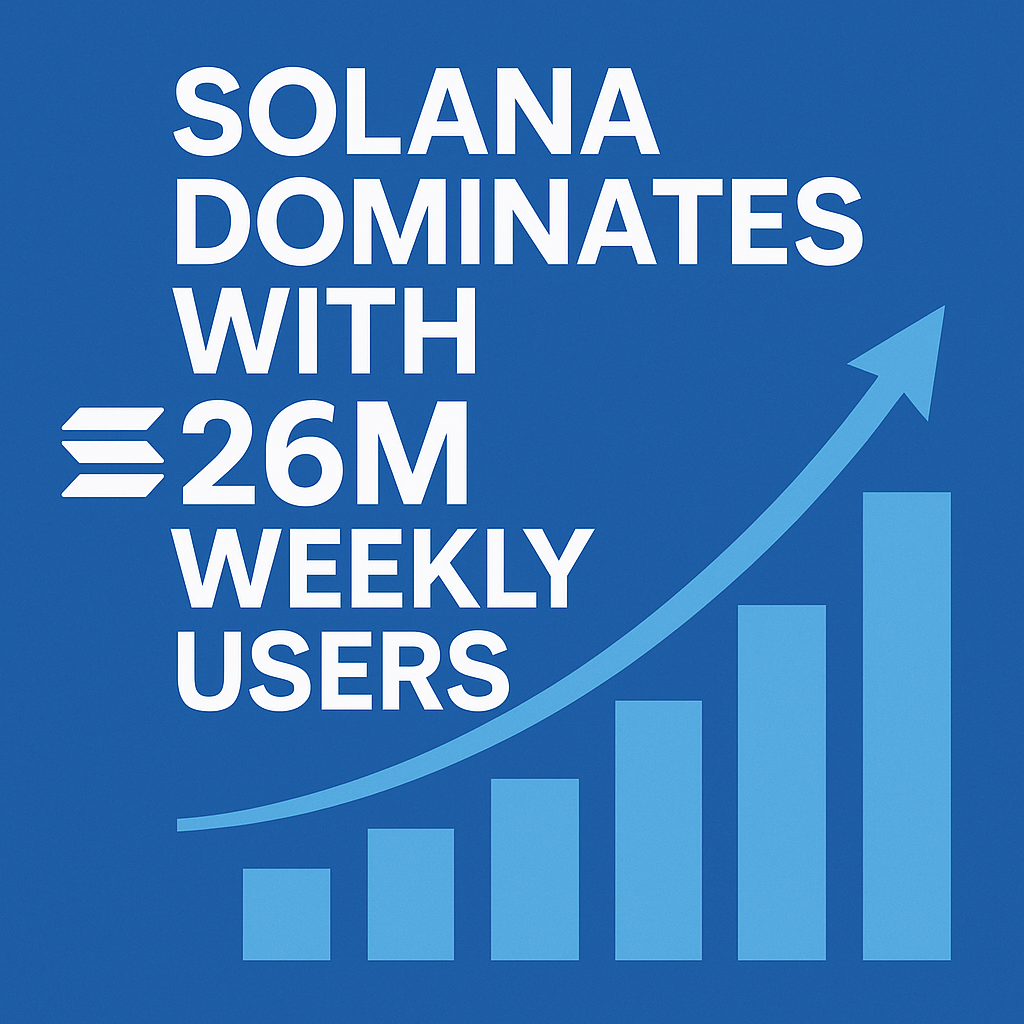 Solana Dominates with 26M Weekly Users: What’s Driving the Activity Boom?