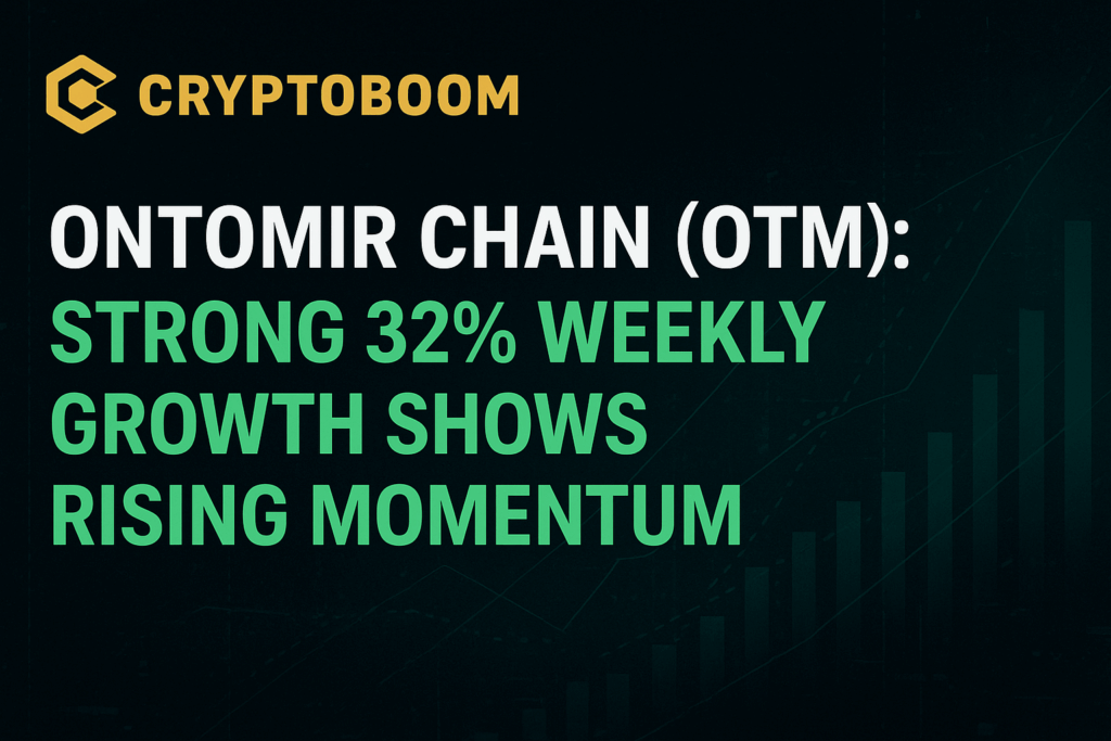 Ontomir Chain (OTM) is gaining steady attention in the crypto market. Over the past week, the token surged 32.75%,