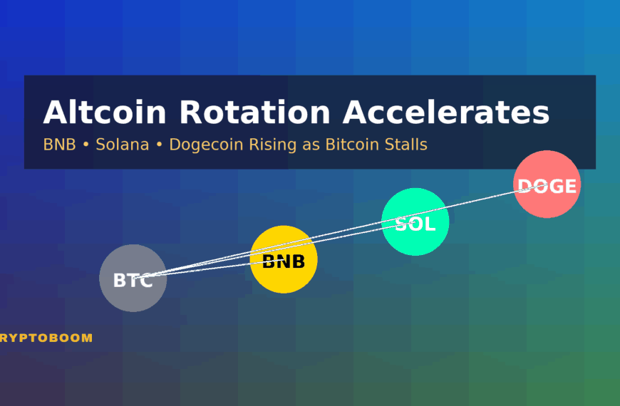 BNB, Solana, and Dogecoin Lead Altcoin Rotation as Bitcoin Dominance Slips