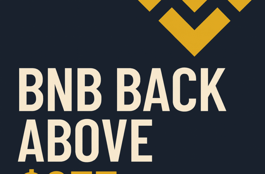 BNB Quietly Climbs Back Above $955 as Traders Overlook Its 8-Year Market Resilience