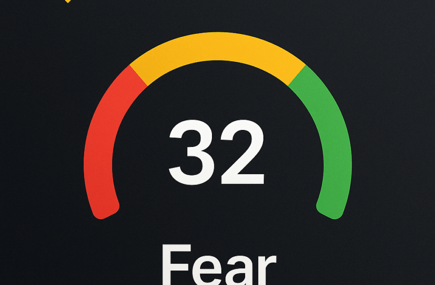 Fear Is Back: How a 32 Sentiment Score Could Shape the Final Quarter of 2025
