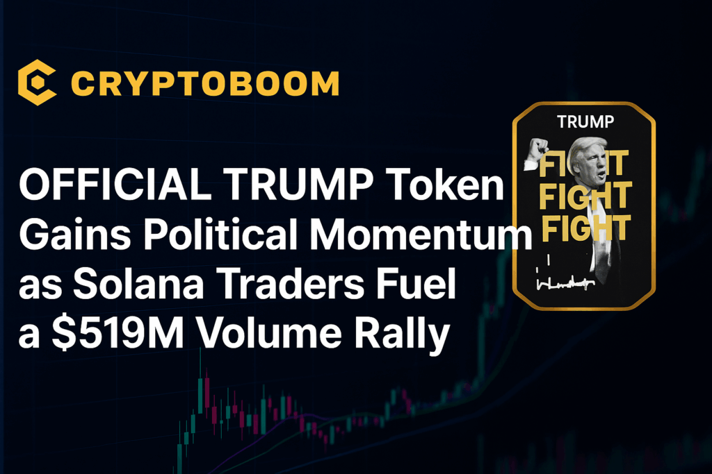 OFFICIAL TRUMP Token Gains Political Momentum as Solana Traders Fuel a $519M Volume Rally