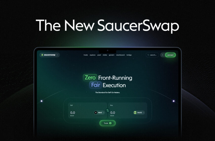 SaucerSwap Unveils Redesigned Platform and New Brand Identity for Hedera DeFi
