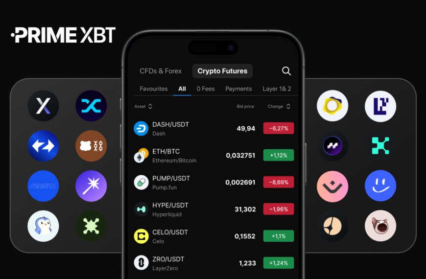 PrimeXBT Expands Crypto Futures with 40 New Crypto Assets